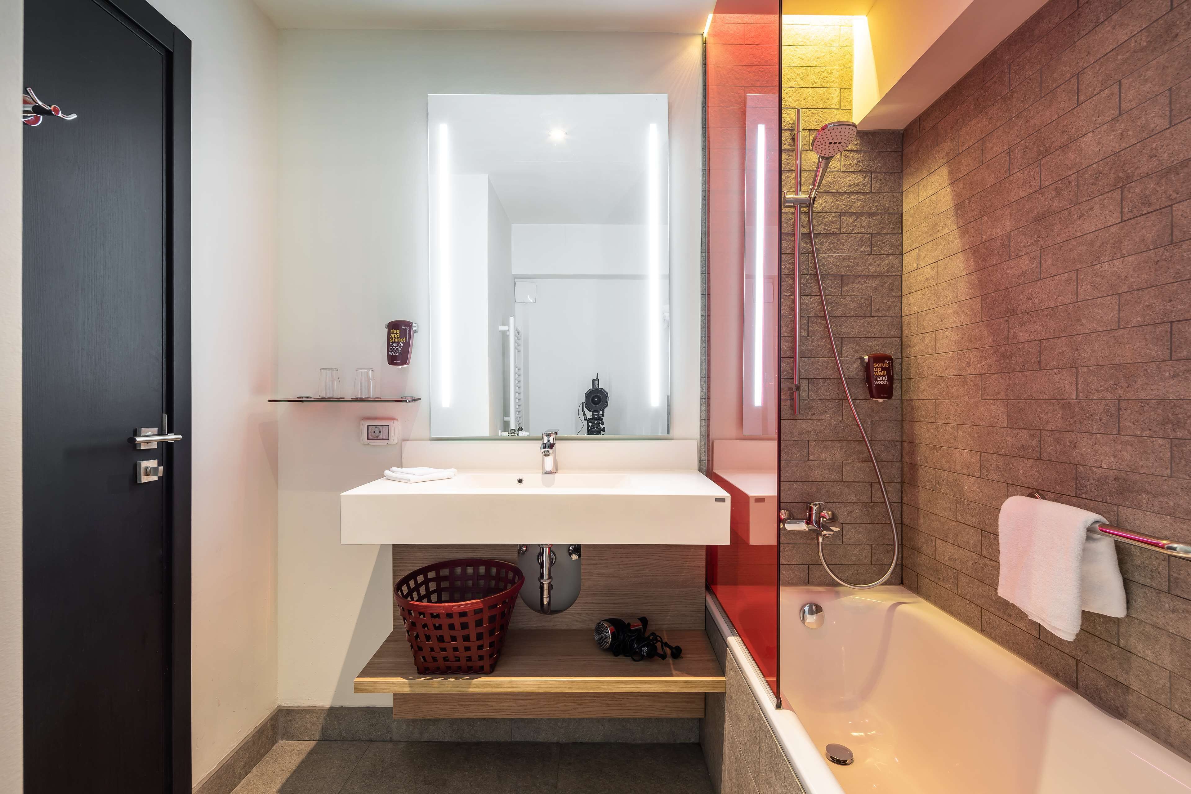 superior room | bathroom | hair dryer, slippers, towels