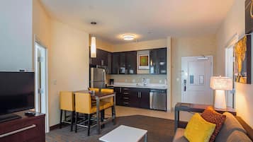 Individually decorated, individually furnished, desk, laptop workspace