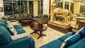 Sitteområde i lobbyen