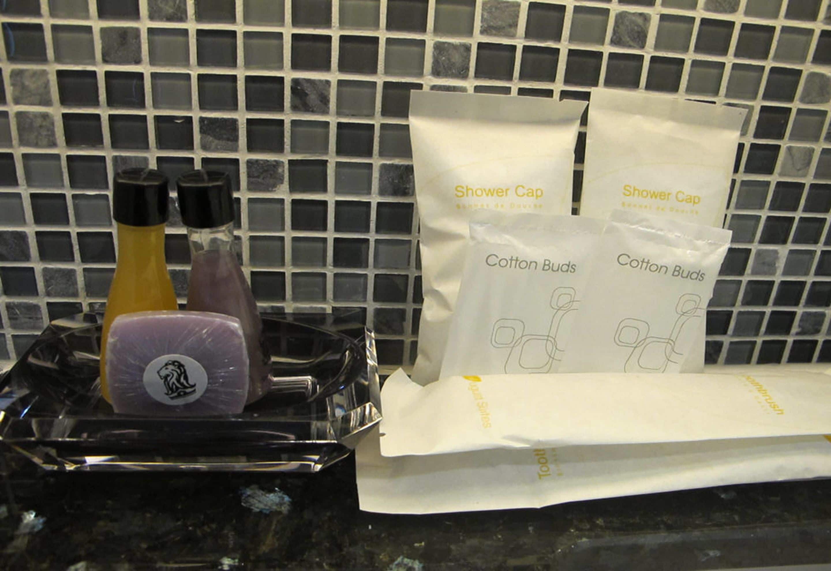 shower, free toiletries, towels