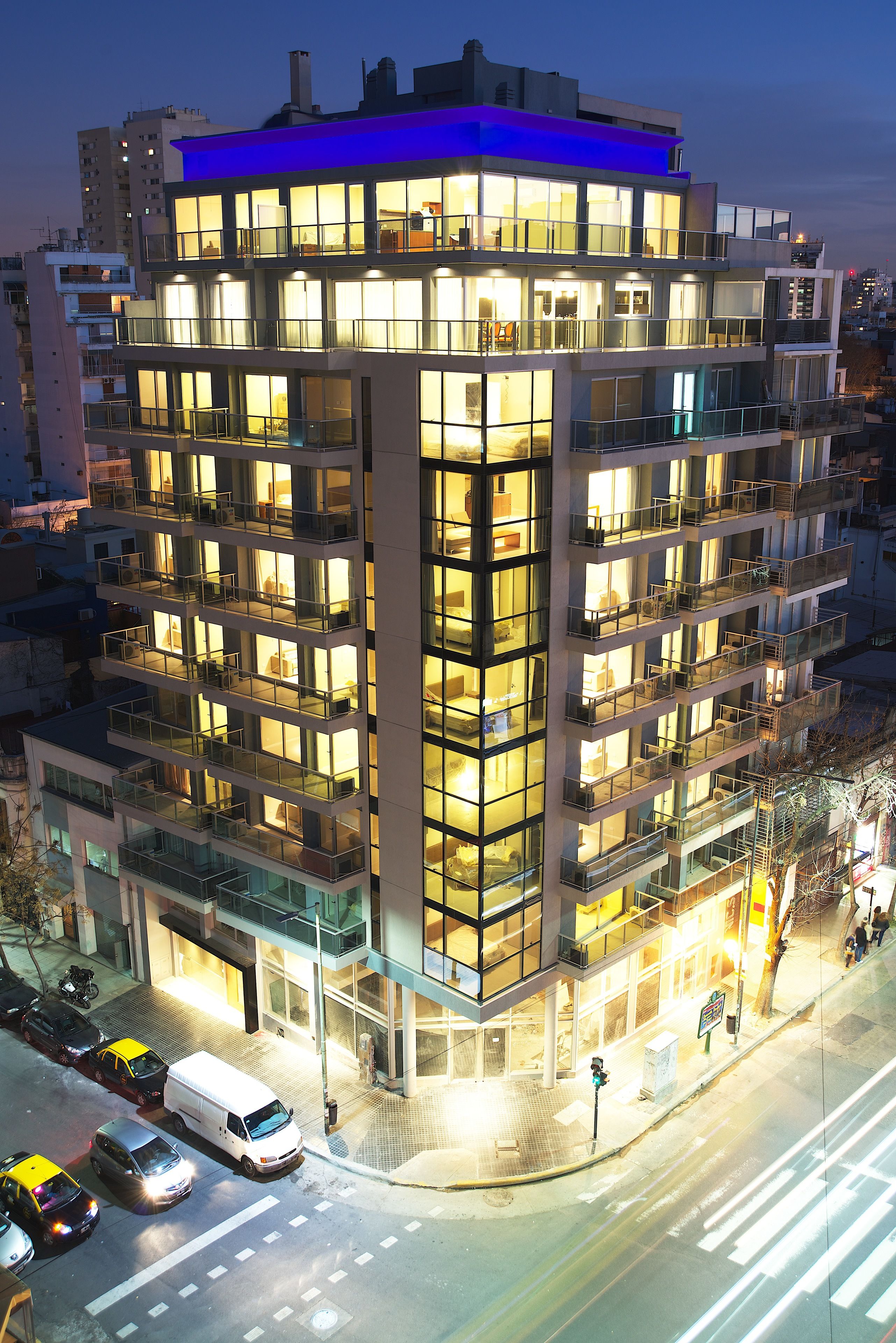 Front of property – evening/night