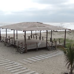 Outdoor wedding area