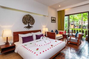 Honeymoon Suite, 1 Bedroom | Egyptian cotton sheets, premium bedding, down comforters - King Rock Boutique Hotel (Siem Reap)