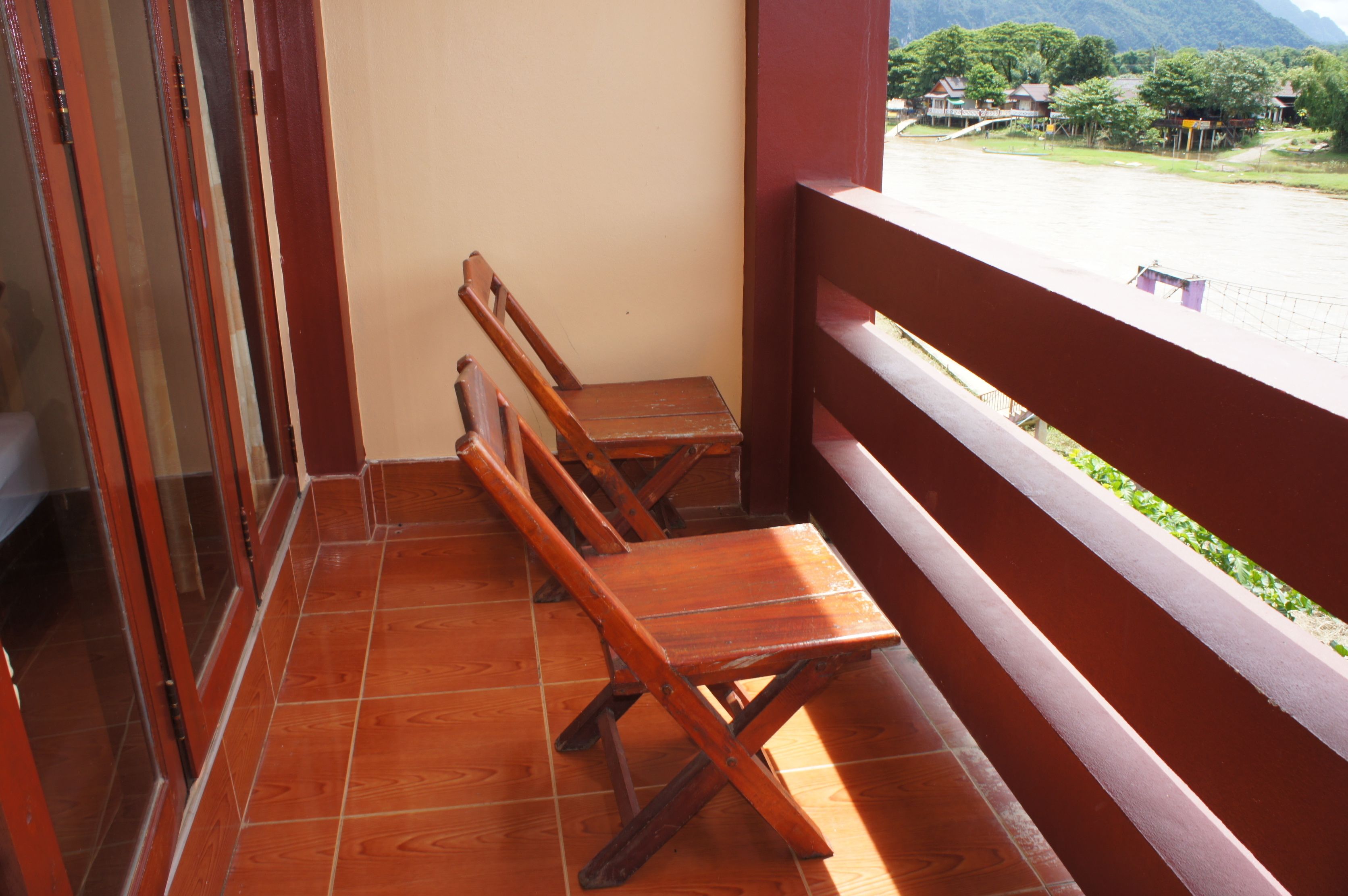 Twin Room River View Balcony | Balkon