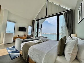 1 Bedroom Seaview Suite Corner | Caja de seguridad en la habitación, wifi gratis y ropa de cama 