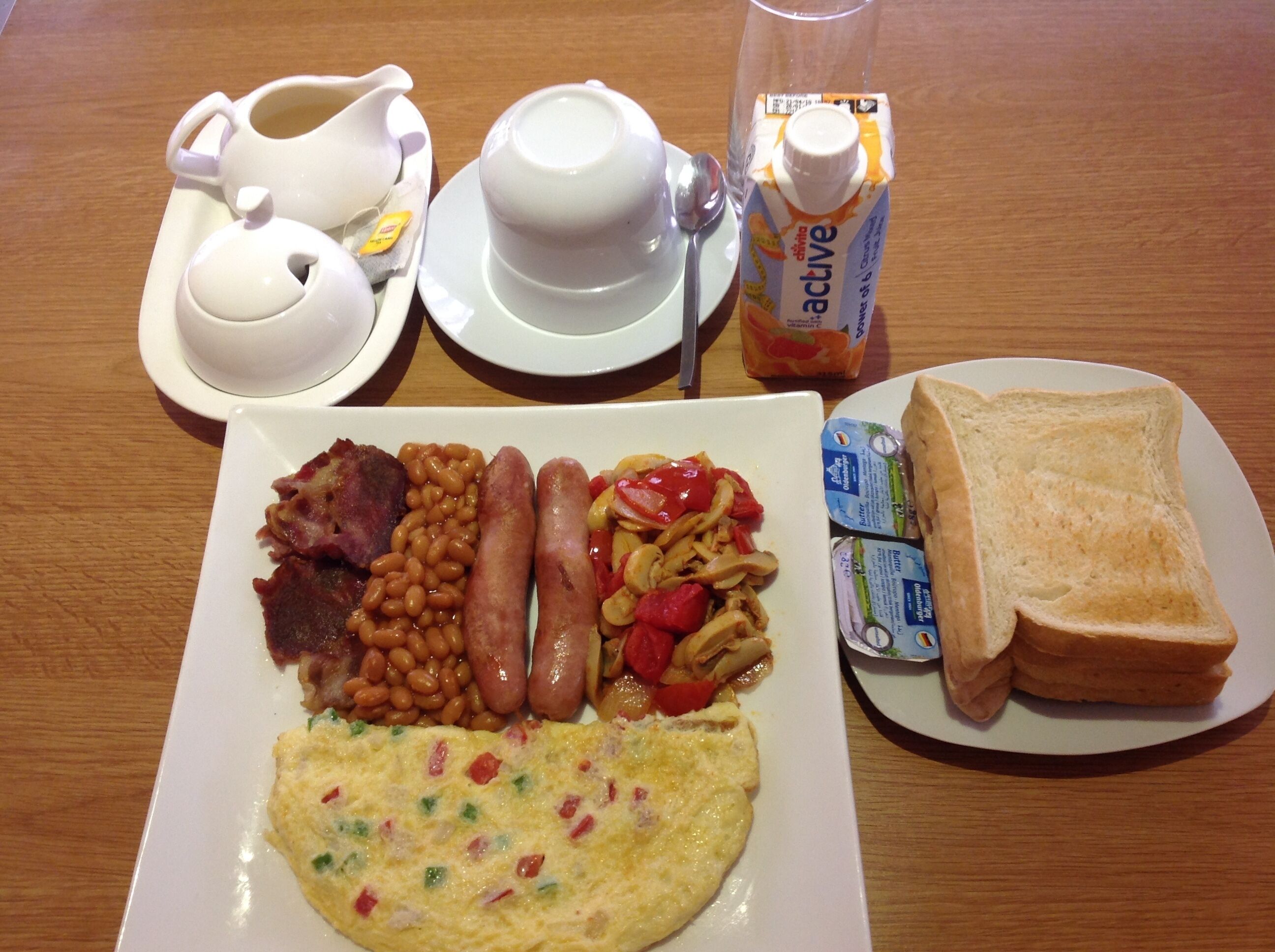 daily full breakfast (usd 8 per person)