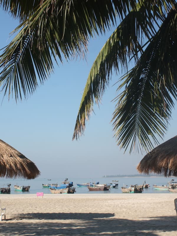 Private beach, white sand, sun-loungers, beach umbrellas