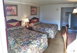 Classic Room, 2 Double Beds, Non Smoking | Desk, iron/ironing board, rollaway beds, free WiFi - Economy Inn of Bloomington (Bloomington)