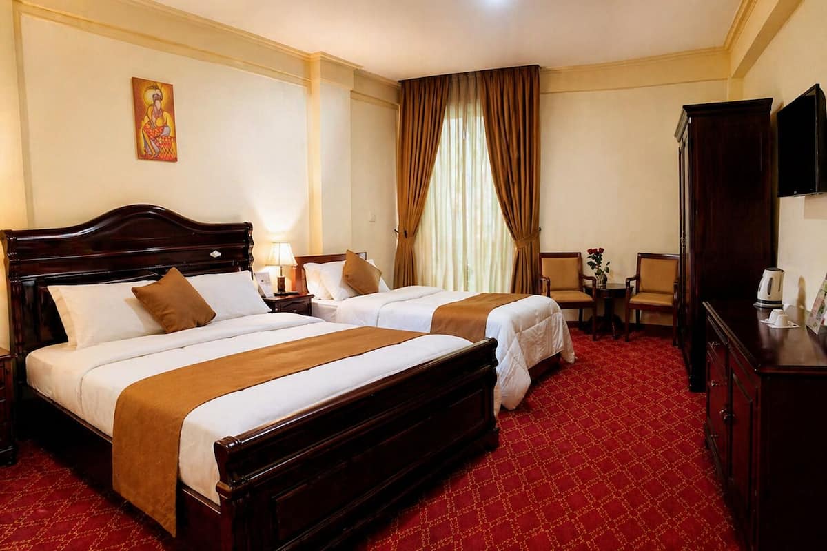Premium bedding, memory-foam beds, in-room safe, individually furnished