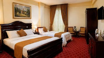 Premium bedding, memory-foam beds, in-room safe, individually furnished