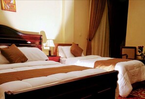 ห้องอีโคโนมีทวิน, เตียงเดี่ยว 2 เตียง | 1 ห้องนอน, เครื่องนอนระดับพรีเมียม, เตียงเมมโมรีโฟม, ตู้นิรภัยในห้องพัก