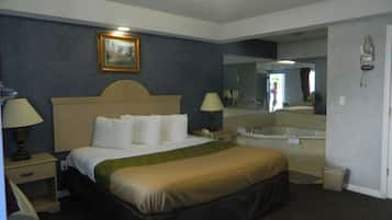 Room, 1 King Bed, Jetted Tub | Free WiFi