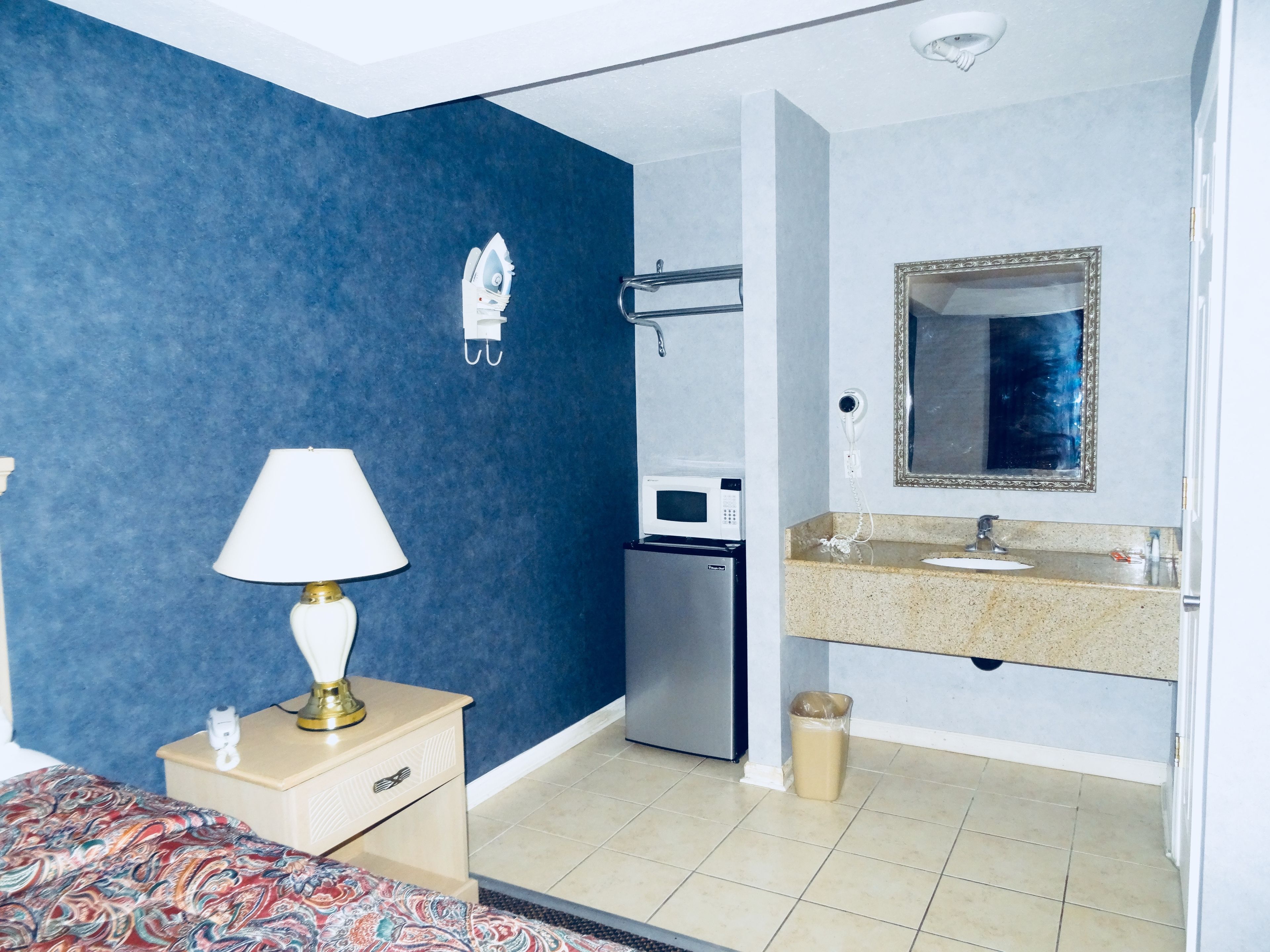 Room, 2 Double Beds | Bathroom | Hair dryer, towels