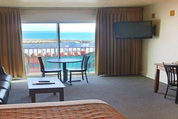 Ocean View 1 Queen Bed Kitchen (stairs) #127 | View from room