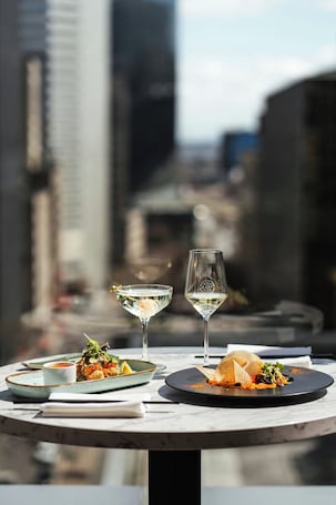 Breakfast, lunch and dinner served . Renaissance Montreal Downtown Hotel