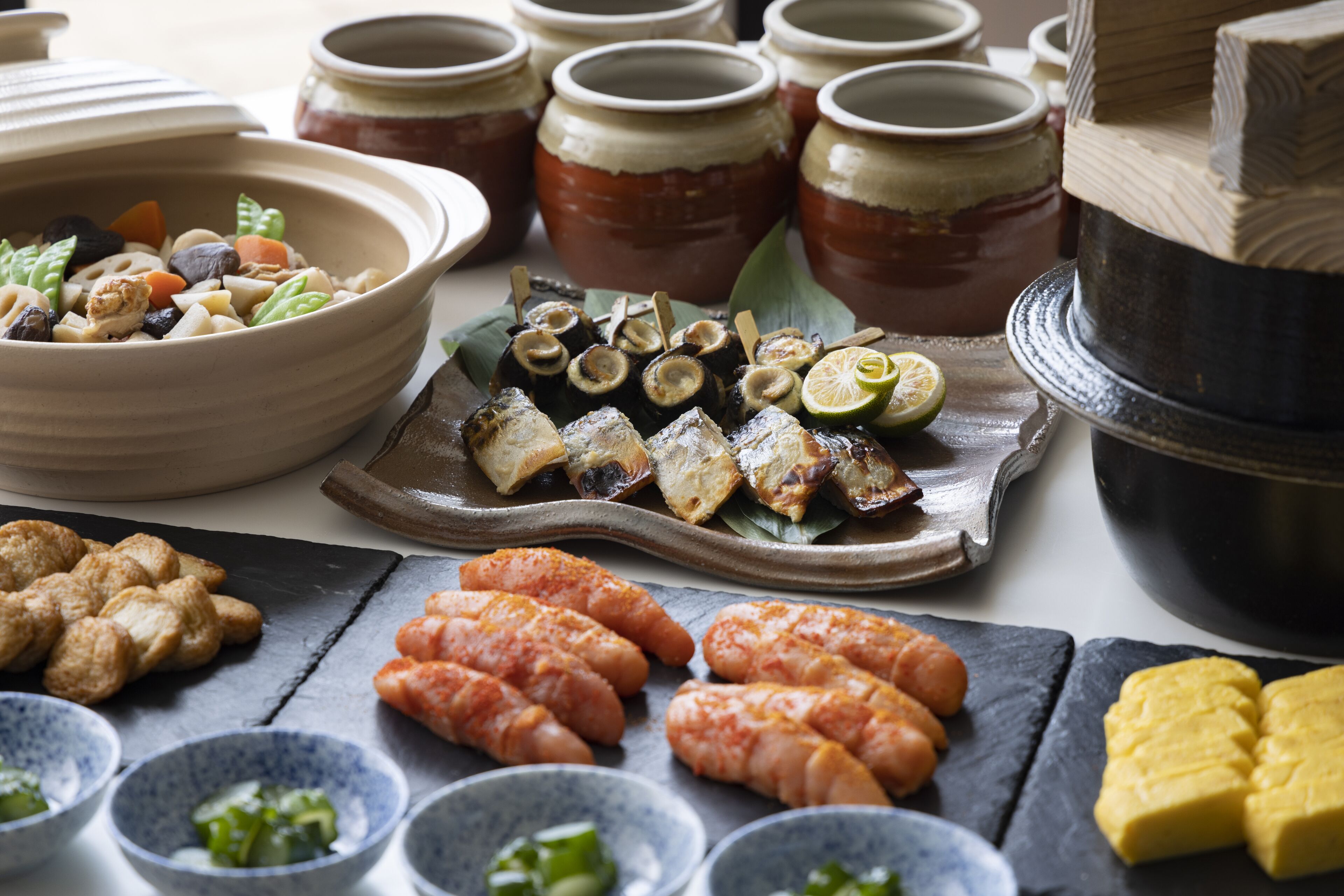 Café da manhã com buffet todos os dias (JPY 2800 por pessoa) 