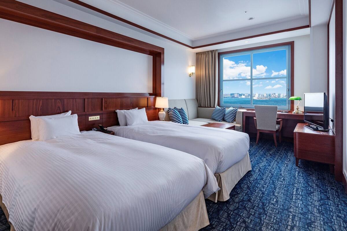尊貴雙床房, 非吸煙房, 海景 (Deluxe, Club Lounge Access Incl.) | 高級寢具、書桌、遮光窗簾/窗簾、熨斗/熨衫板