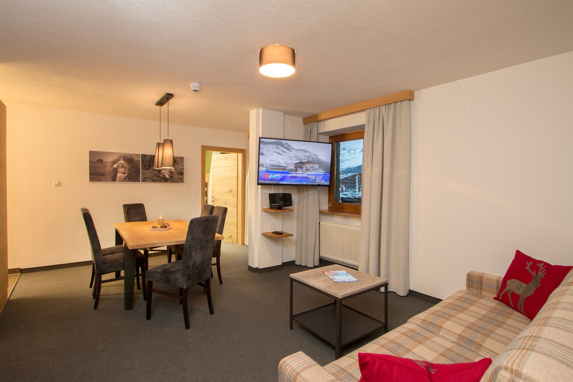 Deluxe Studio, Balcony, Mountain View | Living area | 37-inch flat-screen TV with satellite channels, TV, DVD player