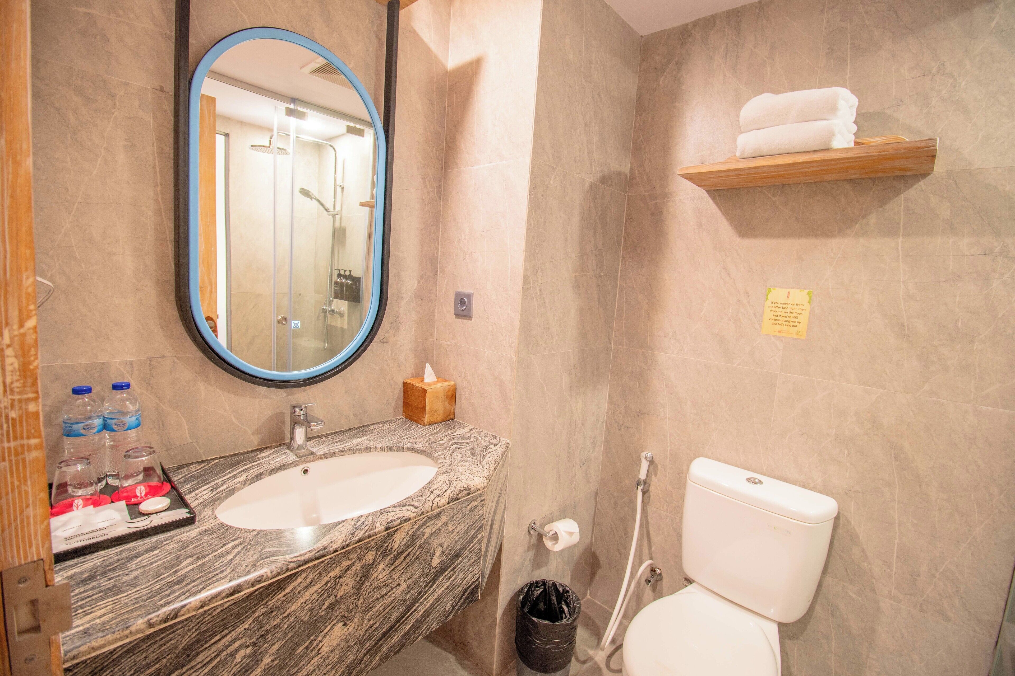 superior room (special offer renovation) | bathroom | shower, free toiletries, hair dryer, slippers