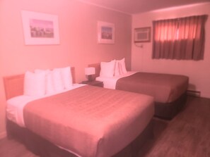 Room, 2 Double Beds | Desk, iron/ironing board, free cribs/infant beds, free WiFi - Wildwood Motel (Shelburne)