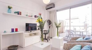 Studio | Living room | 32-inch LED TV with satellite channels, TV, DVD player - Palermo Apartments (Buenos Aires)