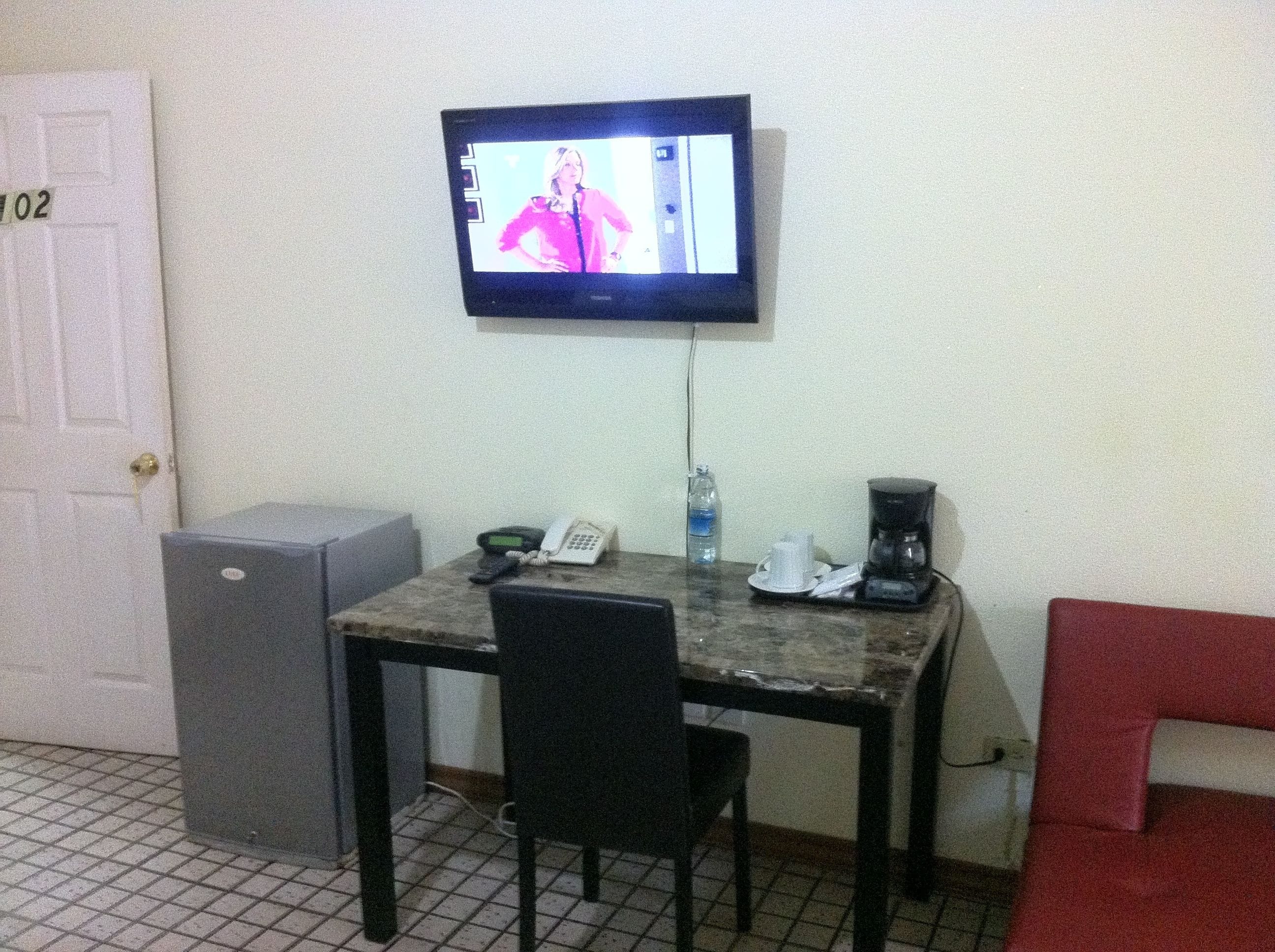 superior double room, 1 king bed, accessible, ensuite | mini fridge