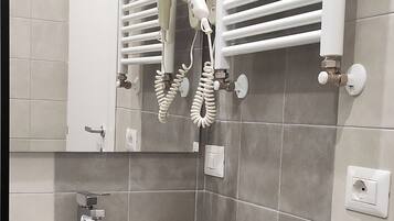 Double Room, Non Smoking (private external bathroom) | Bathroom | Shower, rainfall showerhead, hair dryer, bidet