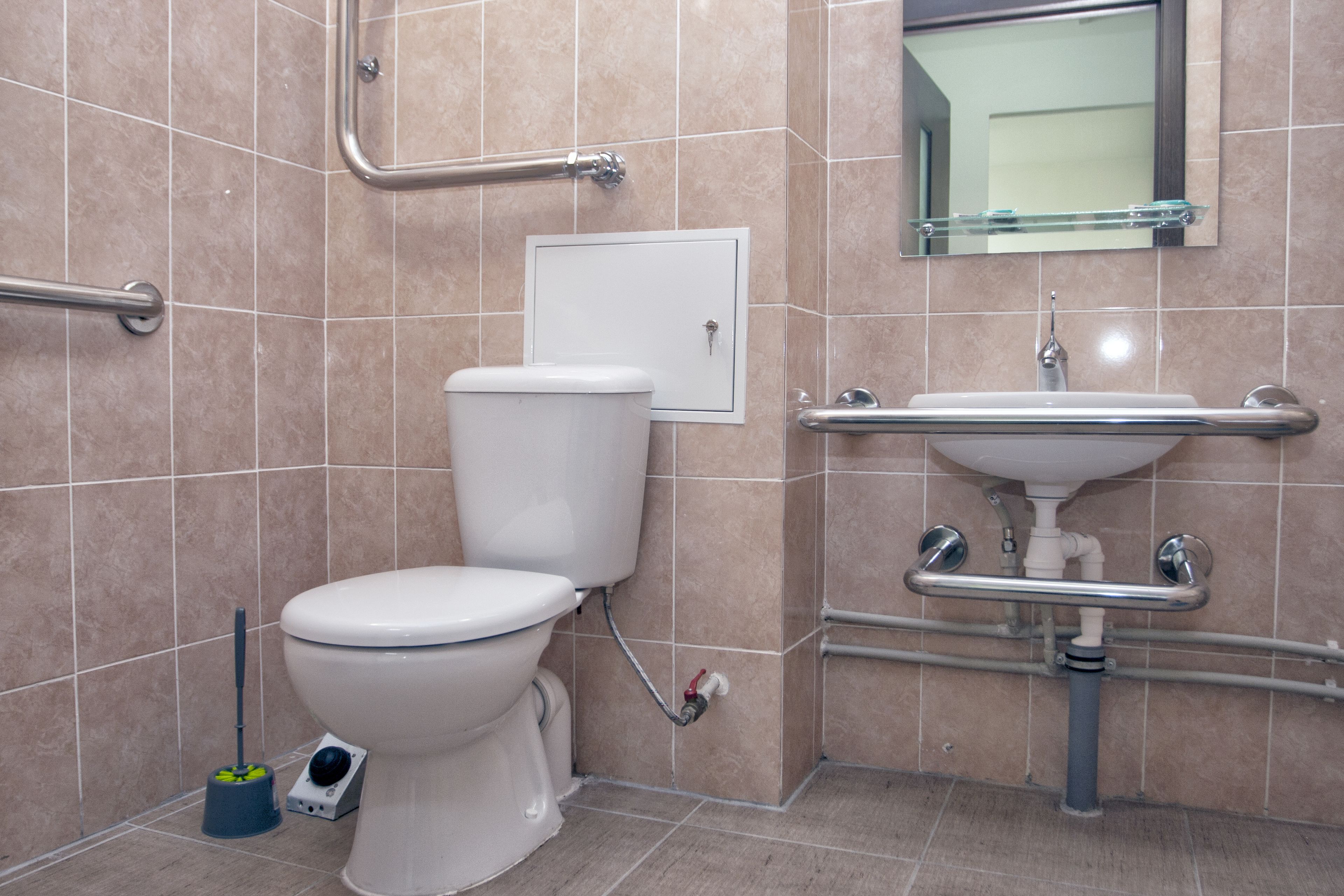 free toiletries, hair dryer, towels