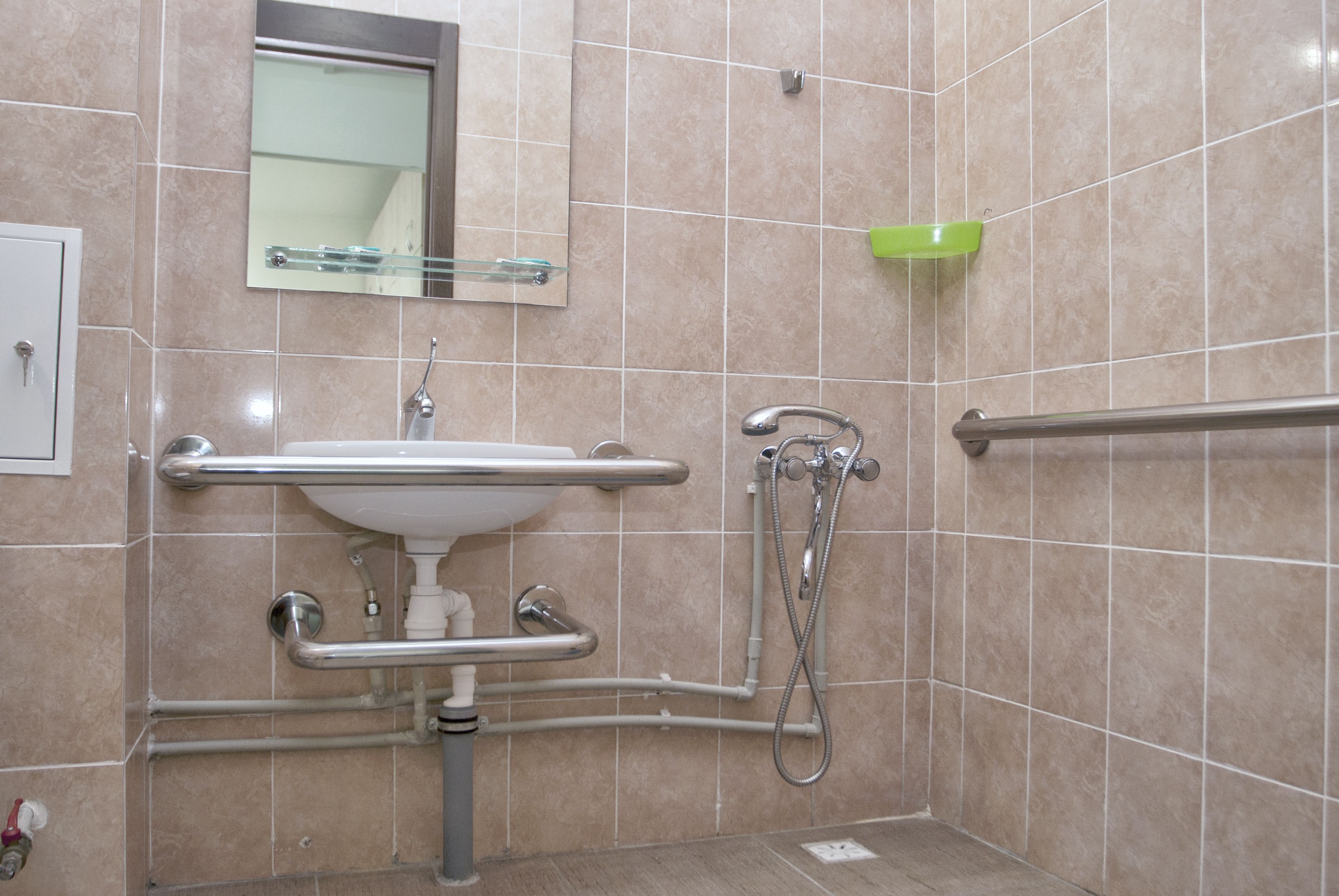 free toiletries, hair dryer, towels