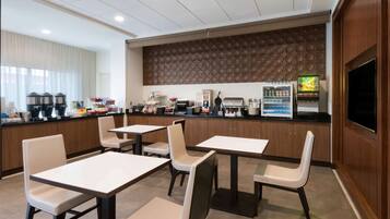 Free daily buffet breakfast