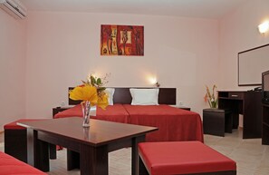 Studio, Balcony (2 Adults + 1 Child) | Living area | TV - Hotel Andromeda - All inclusive (Sunny Beach)