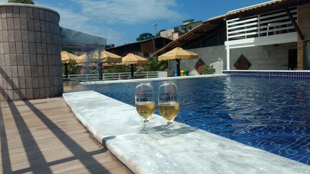 2 outdoor pools, pool umbrellas - Flat Pipas Bay (Tibau do Sul)