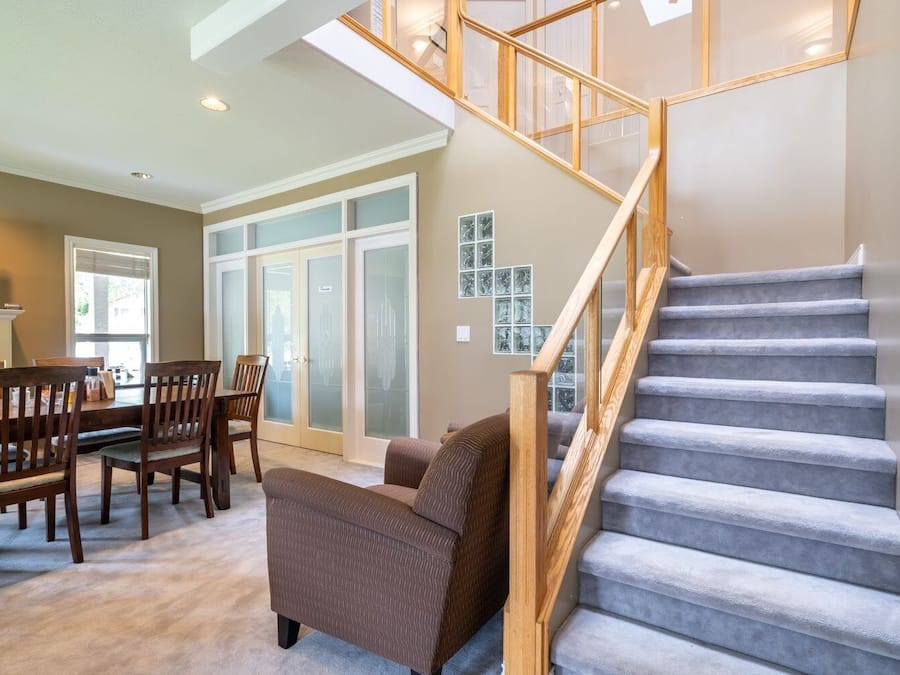 Flat-screen TV, DVD player