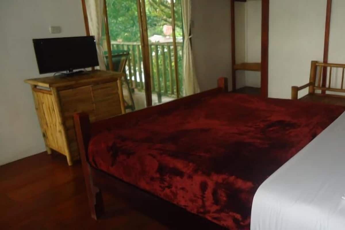 Comfort tweepersoonskamer, 1 queensize bed, uitzicht op tuin, tuin | Luxe beddengoed, een minibar, een kluis op de kamer, een bureau