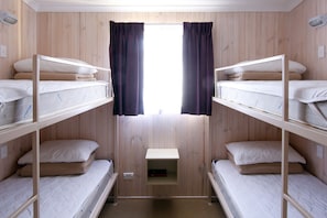 2 Bedroom Deluxe 6 Berth Cabin | Blackout drapes, iron/ironing board, bed sheets