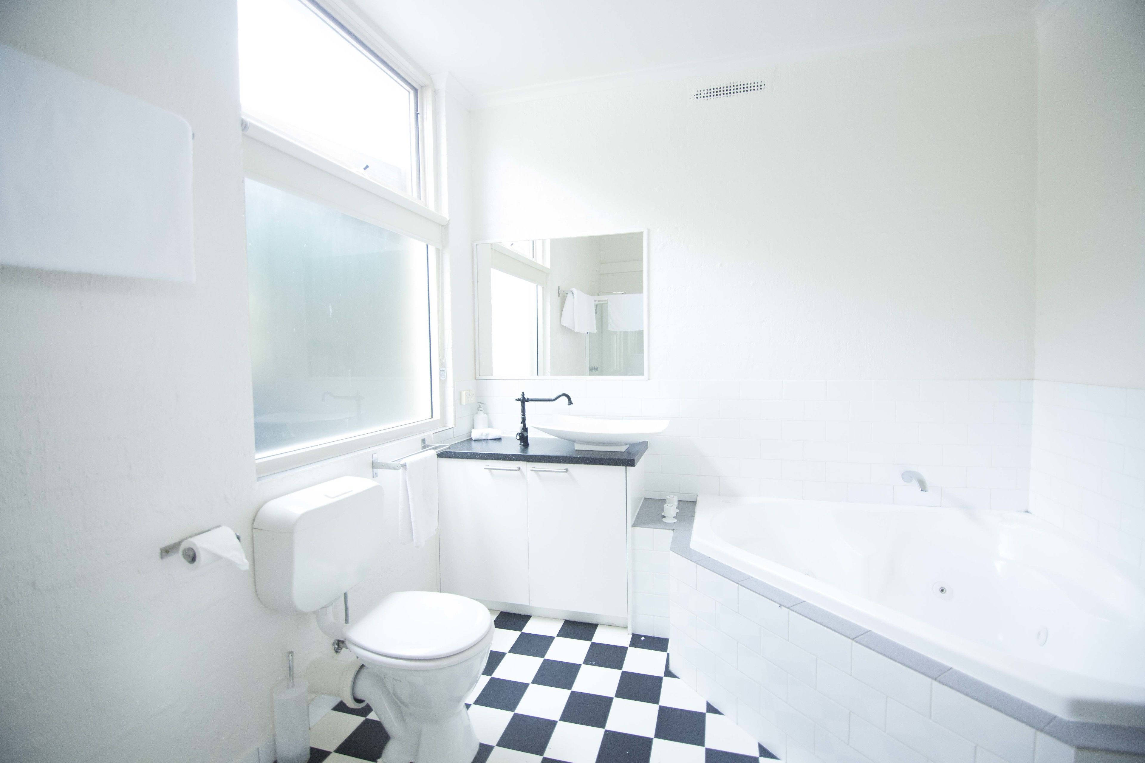 deluxe apartment | bathroom | free toiletries, hair dryer, towels, soap