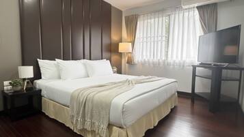 1 Bedroom Suite Tower 1 | 1 sovrum, värdeförvaringsskåp på rummet, gratis wi-fi och sängkläder