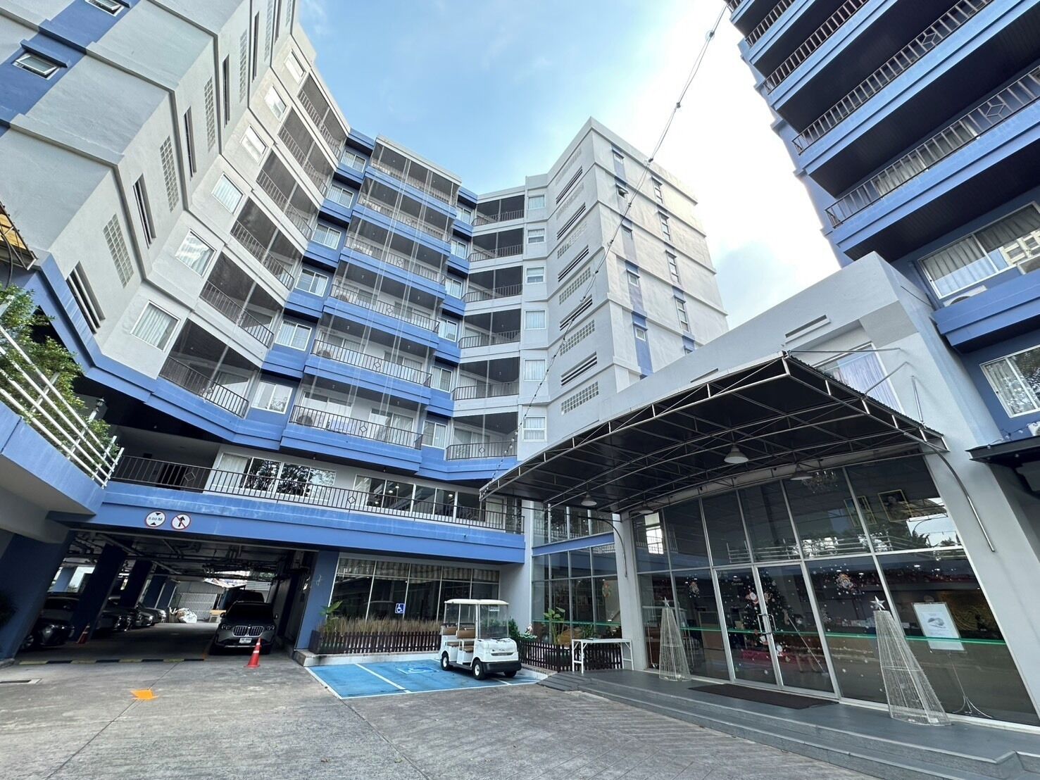 Façade de l’hébergement