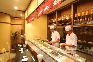Lunch and dinner served, Japanese cuisine