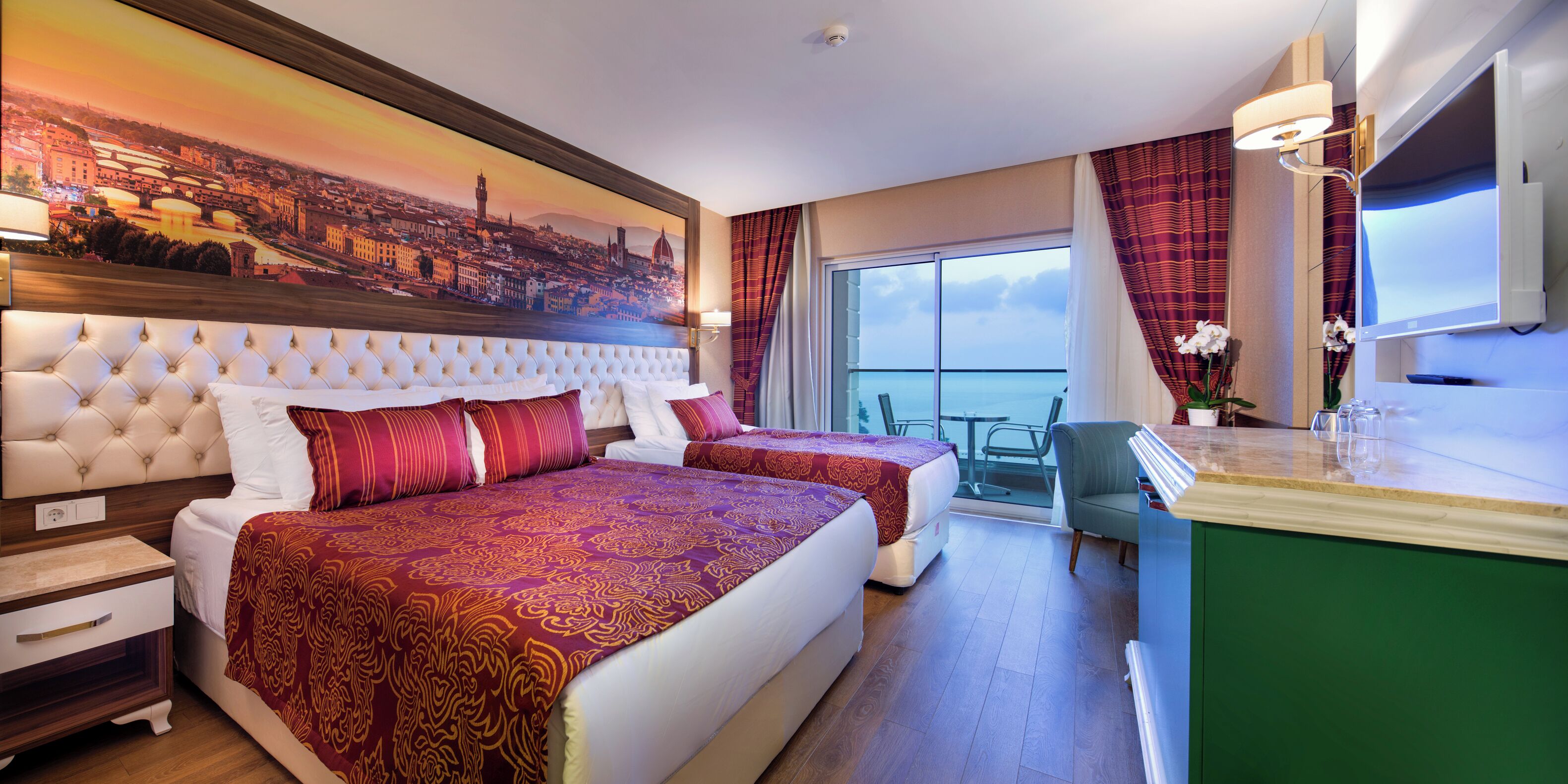 Chambre Standard, vue sur la mer | Articles de minibar gratuits, coffre-fort pour ordinateur portable