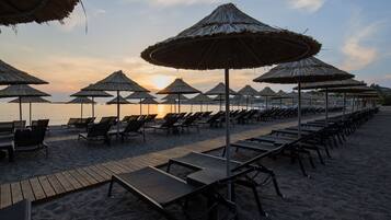 Privat strand i nærheten og buss til stranden (inkludert)
