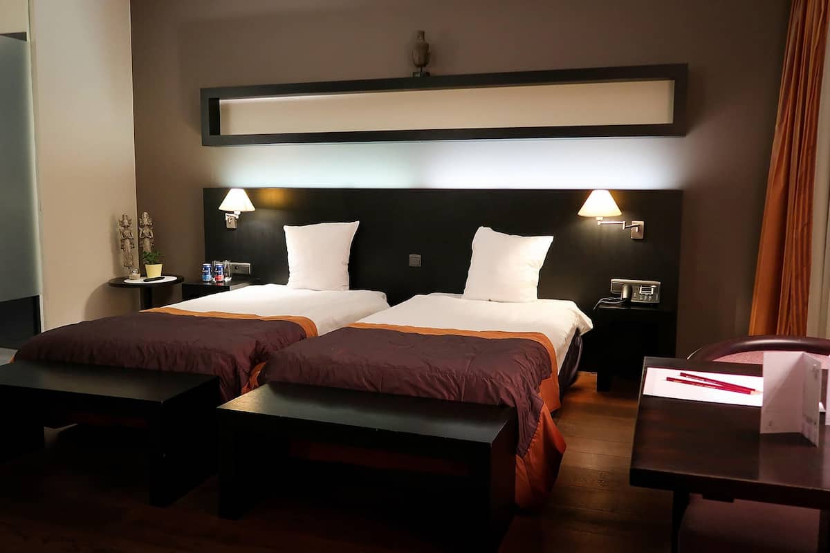 deluxe twin room, 2 single beds | hypo-allergenic bedding, down duvets, minibar, in-room safe