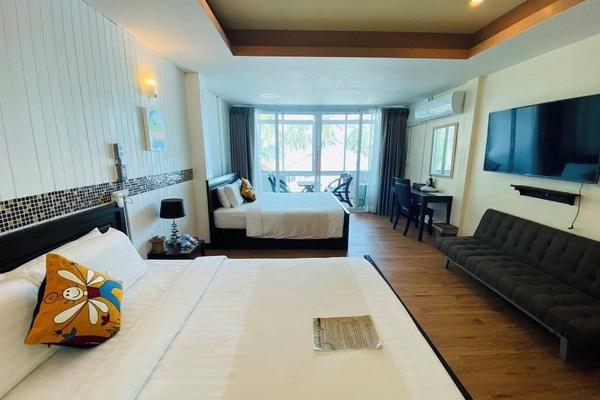 Family Room Seaview | Coffres-forts dans les chambres, rideaux occultants, Wi-Fi gratuit
