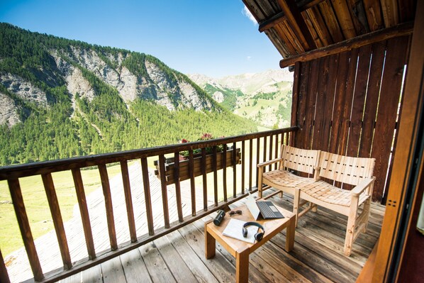 Uitzicht vanuit accommodatie