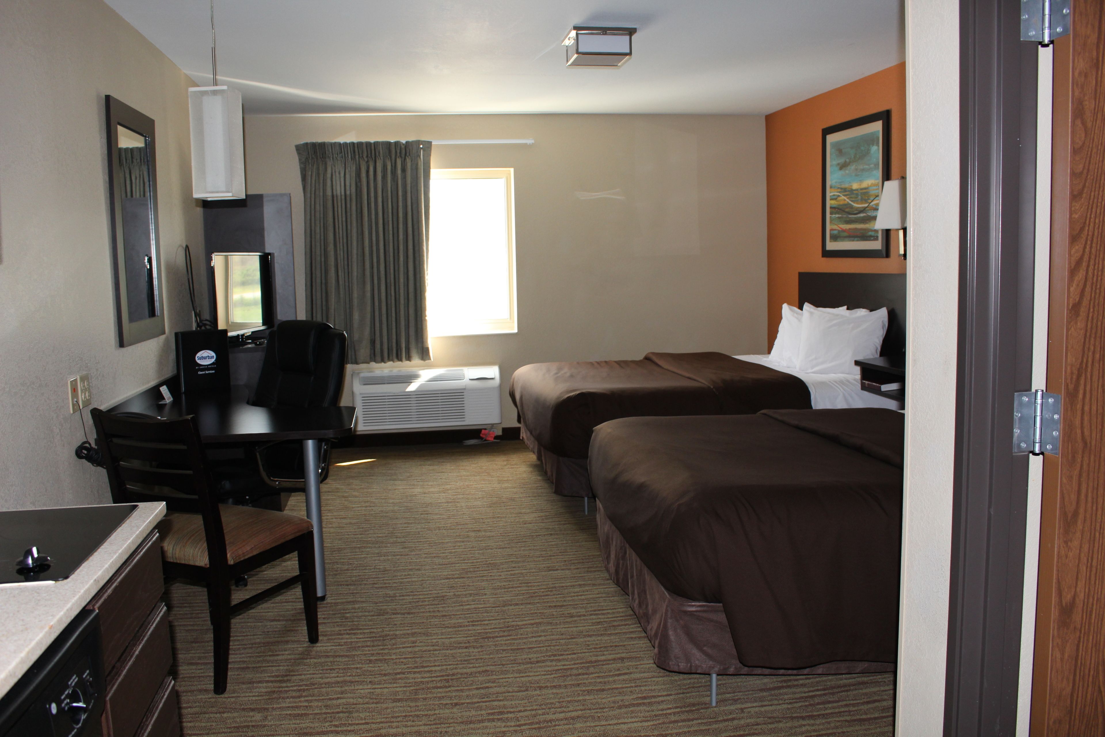 room, 2 queen beds, accessible, non smoking | desk, iron/ironing board, free wifi, bed sheets