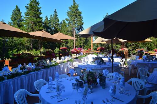Espace de mariage à l’extérieur