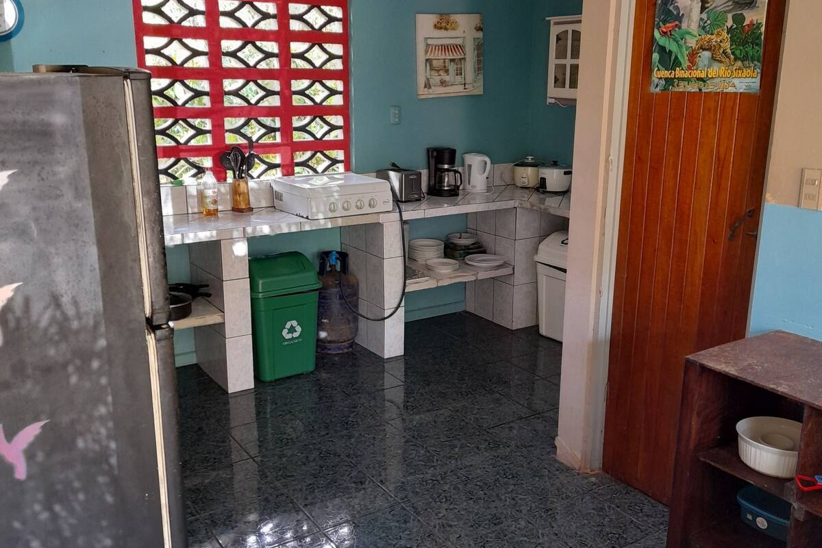 standard triple room, multiple beds, private bathroom | shared kitchen | full-sized fridge, microwave, stovetop, toaster