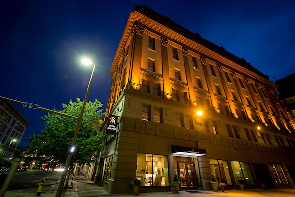 Front of property – evening/night