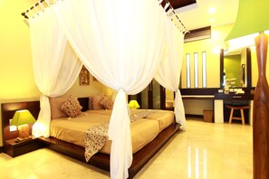 Villa, 1 camera da letto | Una cassaforte in camera, una scrivania, ferro/asse da stiro