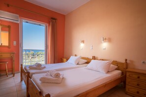 Lägenhet - 2 sovrum - havsutsikt | Värdeförvaringsskåp på rummet, gratis barnsängar och extrasängar